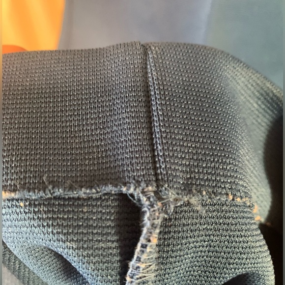 Vintage 70’s 100% Polyester Pants Flare Leg Blue Tall 30” Inseam - Elastic Waist - Picture 5 of 6